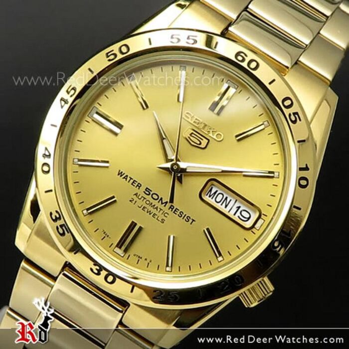 BUY Seiko 5 Gold Tone Automatic Day Date Mens Watch SNKE06K1, SNKE06 - Buy  Watches Online | SEIKO Red Deer Watches