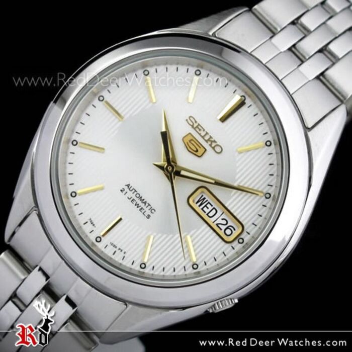 instinkt forvridning Sæbe BUY SEIKO 5 Automatic White Gold Mens Watch See-thru Back SNKL17K1, SNKL17  - Buy Watches Online | SEIKO Red Deer Watches