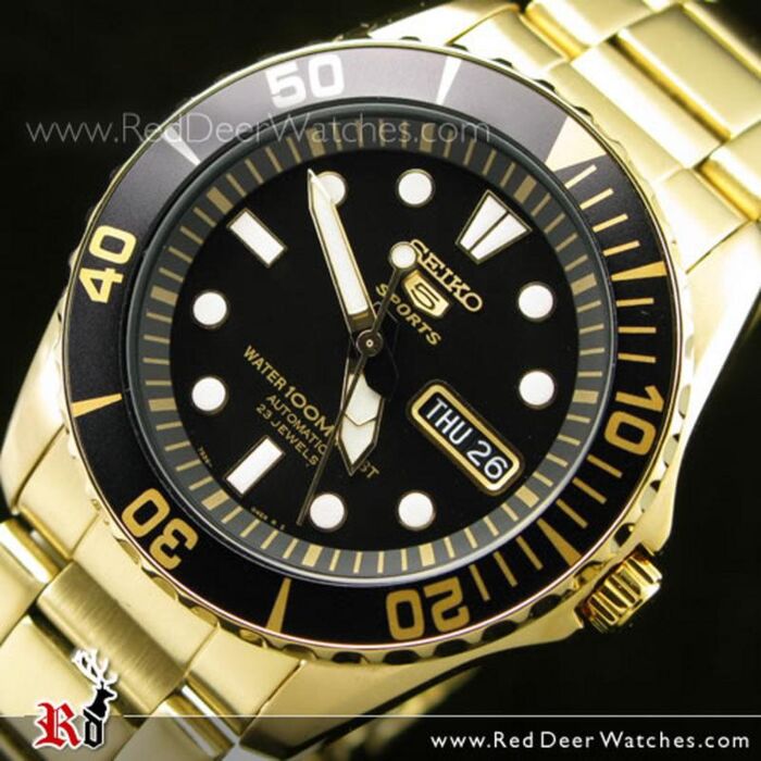 BUY Seiko Automatic 23 Hardlex 100M Watch Gold SNZF22K1 - Buy Watches Online | SEIKO Red Deer Watches