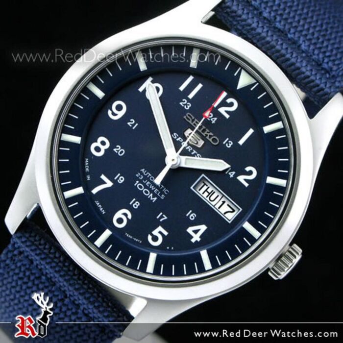 Seiko Blue Nylon Watch Strap