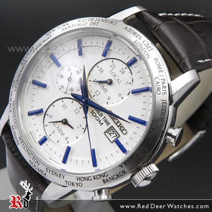 SEIKO CHRONOGRAPH メンズ　時計 BUY Seiko Chronograph Alarm World Time Mens Watch SPL051P1, SPL051