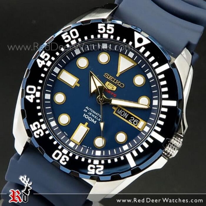 BUY Seiko 5 Automatic Navy Blue Monster Resin 100M Sport Watch SRP605K2, SRP605 - Buy Online SEIKO Red Deer Watches