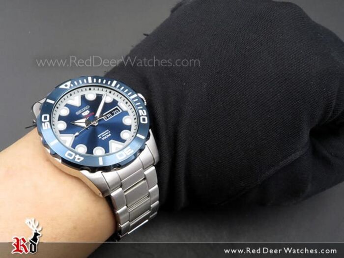 BUY Seiko 5 Sports Automatic Blue 100M Sport Watch SRPA09K1 SRPA09 Buy Watches Online SEIKO Red Deer Watches