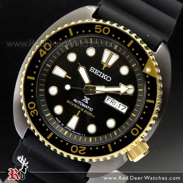 BUY SEIKO PROSPEX Black Gold Turtle SRPD46J1 - Buy Watches Online | SEIKO  Red Deer Watches