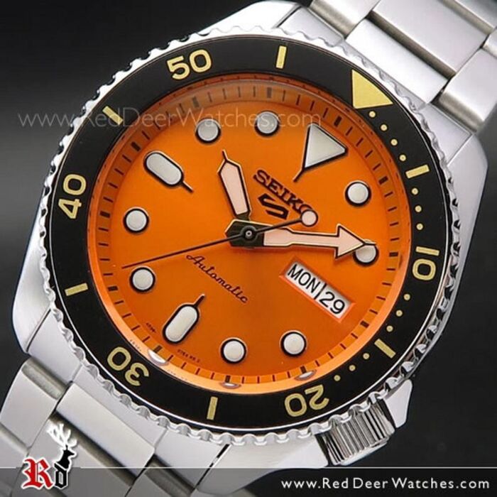 BUY Seiko Sports Orange Dial Stainless Steel Automatic Watch SRPD59K1 - Buy Watches Online | SEIKO Red Deer Watches