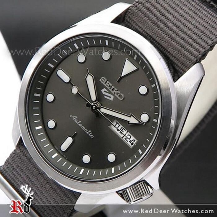 BUY Seiko 5 Sports Grey Dial Nylon Strap Automatic Watch SRPE61K1