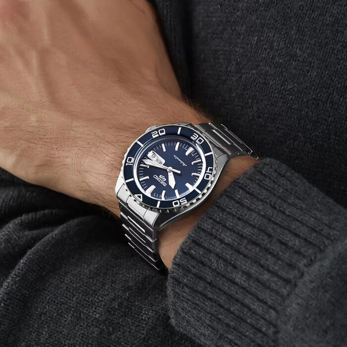 Seiko 5 Sports SKX Automatic Blue Dial Mens Watch SRPK97K1