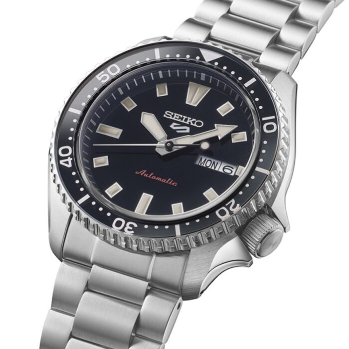 Seiko 5 Sports SKX Series Stainless Black Dial Automatic Watch