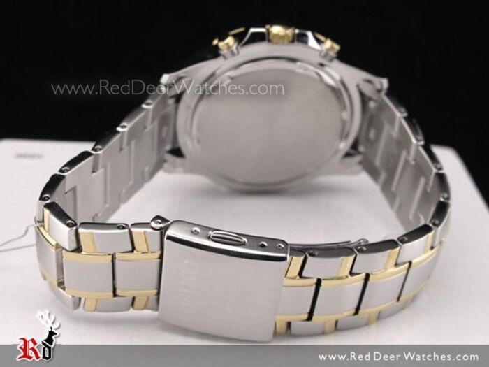 BUY Seiko Solar Two Tones 100m WR Chronograph Sports Watch SSC142P1 SSC142 Buy Watches Online SEIKO Red Deer Watches