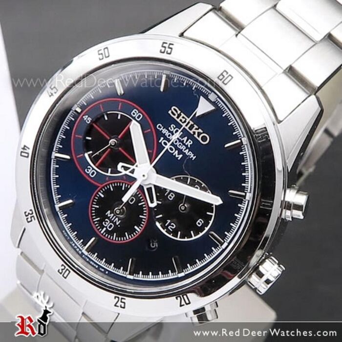 Seiko solar chronograph 100m on sale