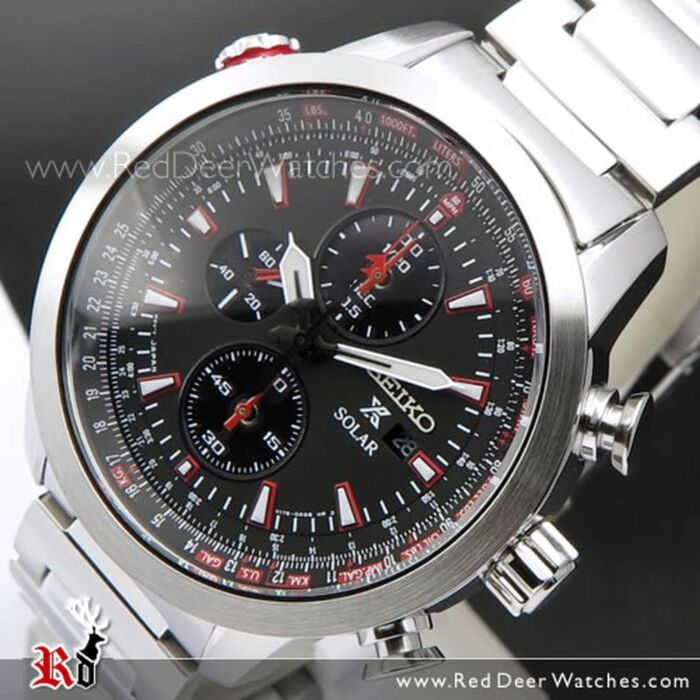 BUY Seiko Prospex Sky Chronograph Solar Pilots Watch SSC349P1