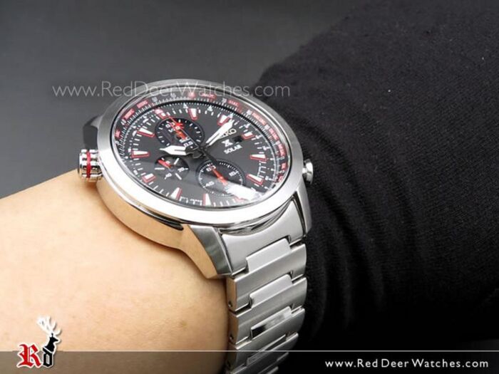 Seiko Prospex Sky Chronograph Solar Pilots Watch SSC349P1 SSC349