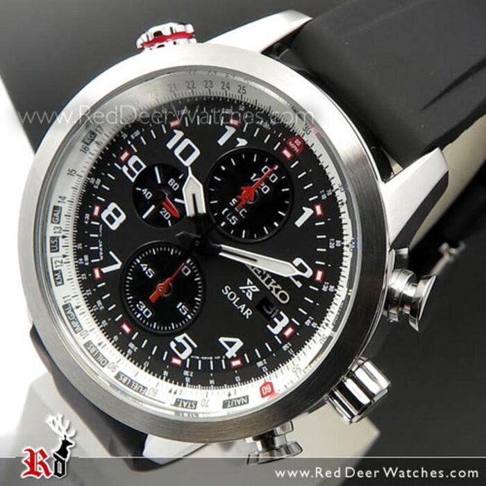 BUY Seiko Prospex Sky Chronograph Solar Pilots Watch SSC351P1