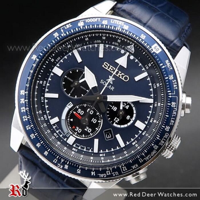 Bule fugl Bliv ved Seiko Prospex Sky Solar Sapphire 100M Pilots Mens Watch SSC609P1, SSC609 |  RedDeerWatches.com