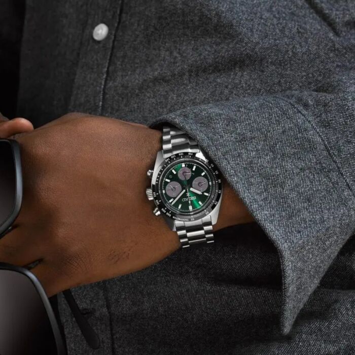 Seiko Prospex Speedtimer Solar Sapphire Chronograph Dark Green