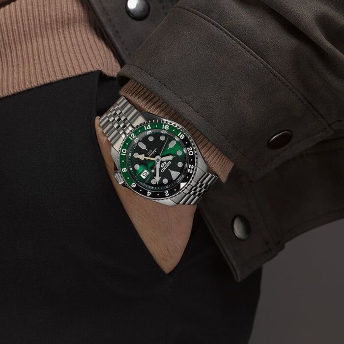 Seiko 5 sports automatic green dial on sale