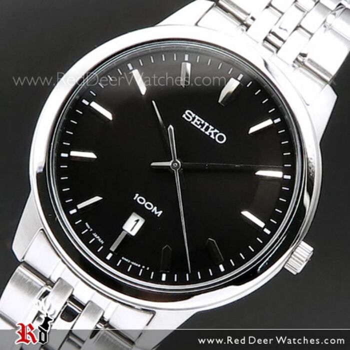 BUY Seiko Quartz 100M Black Dial Mens Watch SUR031P1, SUR031 - Buy ...