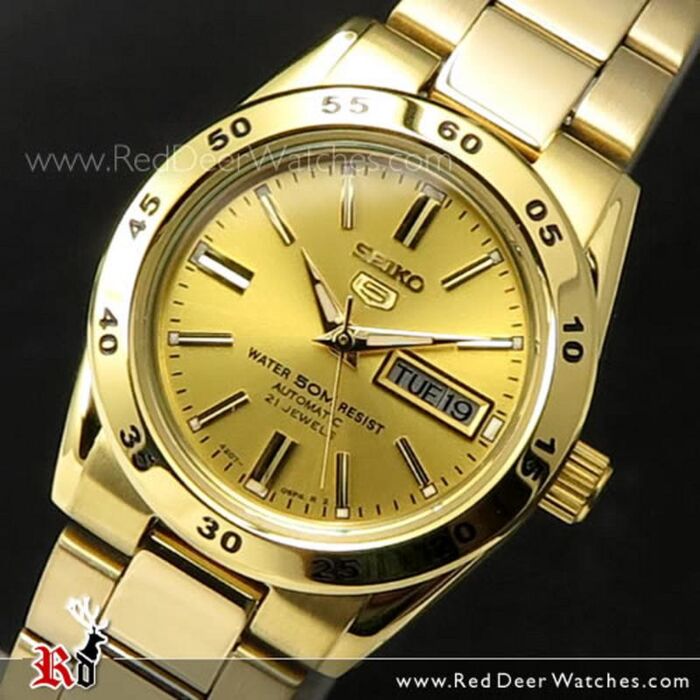 BUY Seiko 5 Sports Gold Tone Automatic Watch SYMG44K1, SYMG44 Online | SEIKO Red Deer Watches