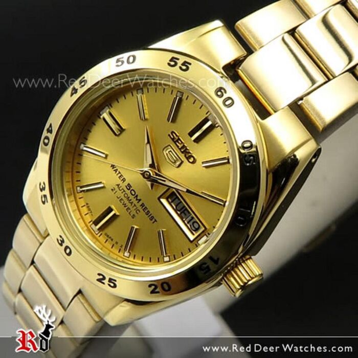 BUY Seiko 5 Sports Gold Tone Automatic Ladies Watch SYMG44K1