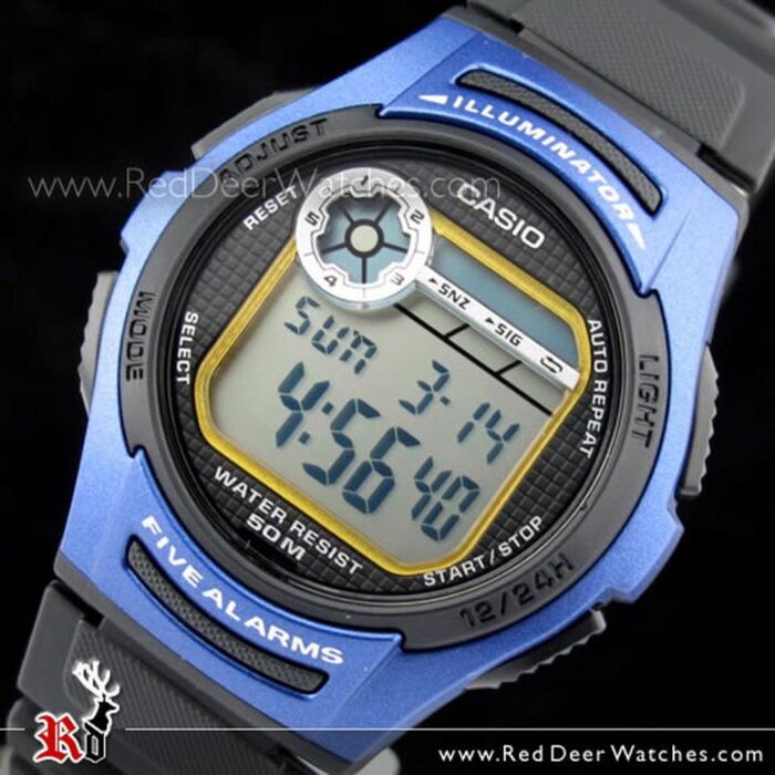 hydrogen Grænseværdi himmelsk BUY Casio 5 Alarm 50 Meter WR Digital Resin Watch W-213-2A, W213 - Buy  Watches Online | CASIO Red Deer Watches