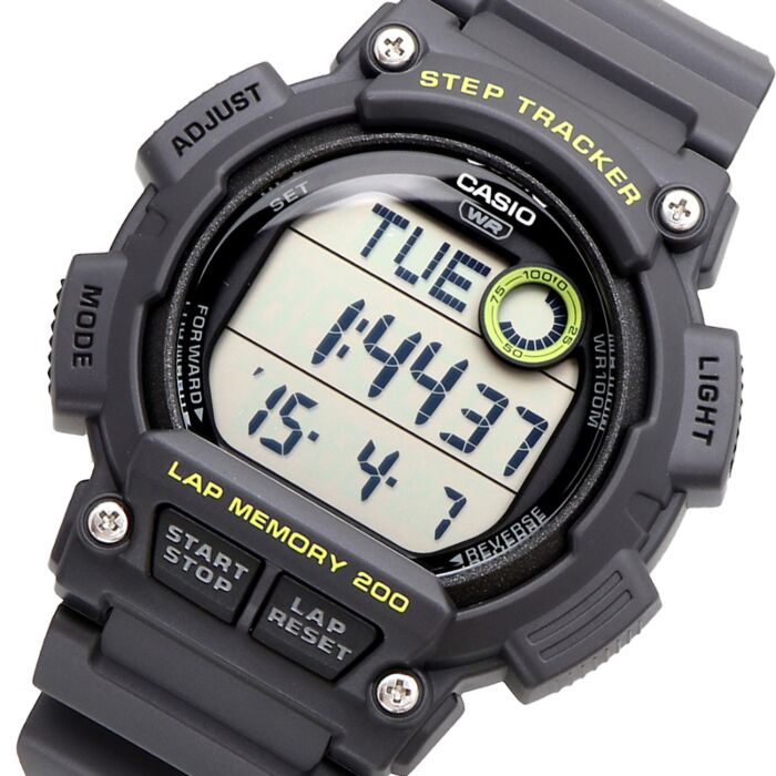 BUY Casio Step Tracker Dual Stopwatch Digital Watch WS-2100H-8A | CASIO Watches Online - Red Deer Watches