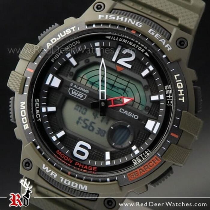 BUY Casio Out Fishing Moon Data Watch WSC-1250H-3AV, - Buy Watches | CASIO Red Deer Watches