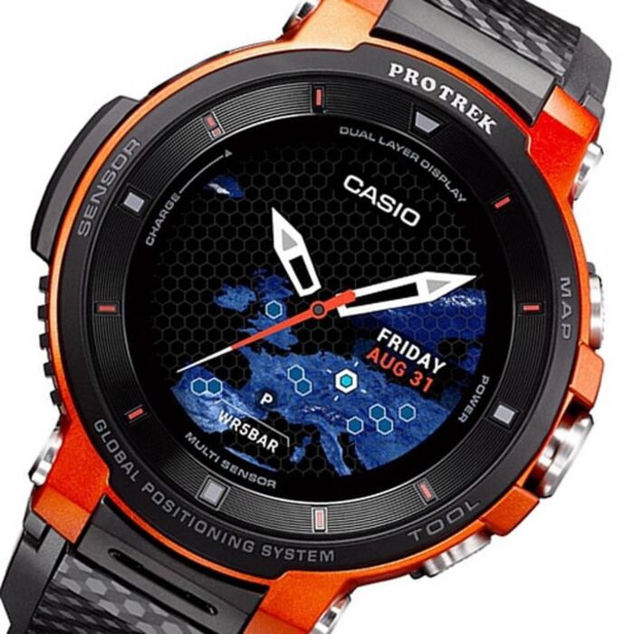 Casio ProTrek GPS Dual layer display Smart Watch WSD-F30-RG