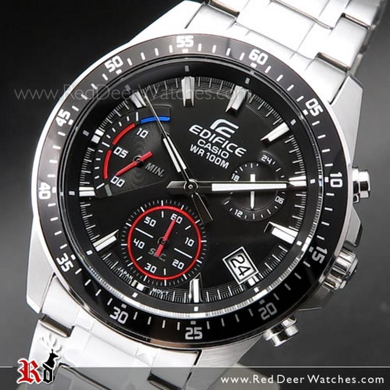 Casio Edifice Chronograph Stopwatch 100M Sport Watch EFV-540D-1AV, EFV540D  | RedDeerWatches.com
