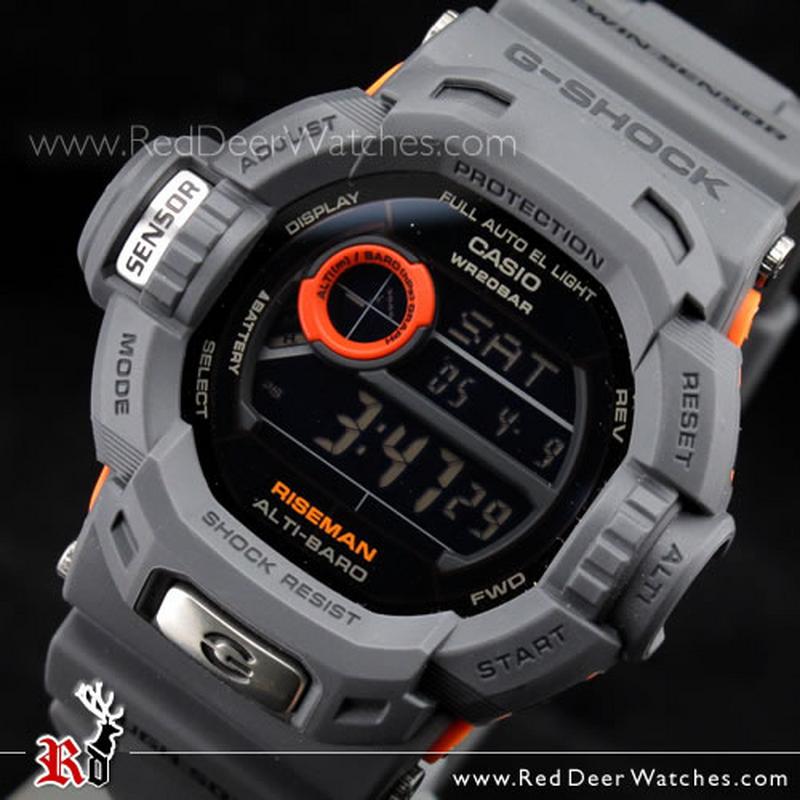 g shock grey and orange