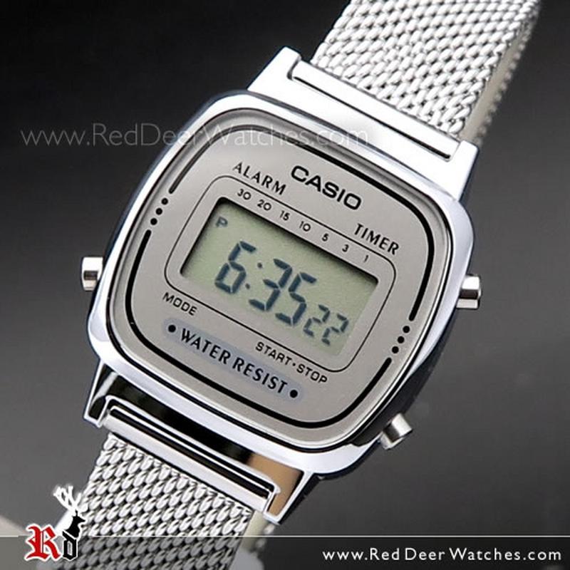 casio gold mesh watch