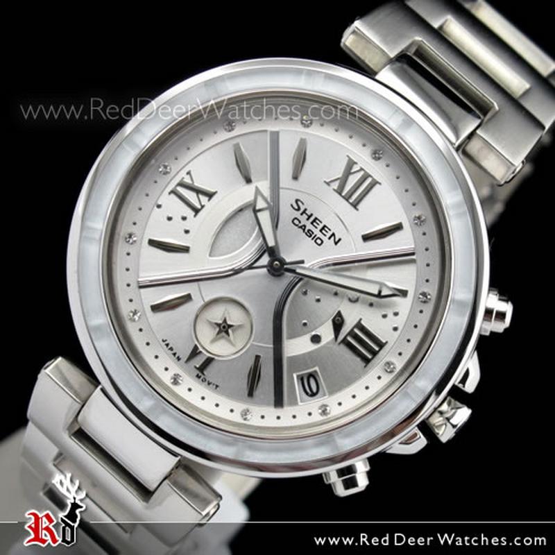 BUY Casio Sheen Glass bezel Sapphire Ladies Watch SHE-5515D-7A SHE5515D -  Buy Watches Online | CASIO Red Deer Watches