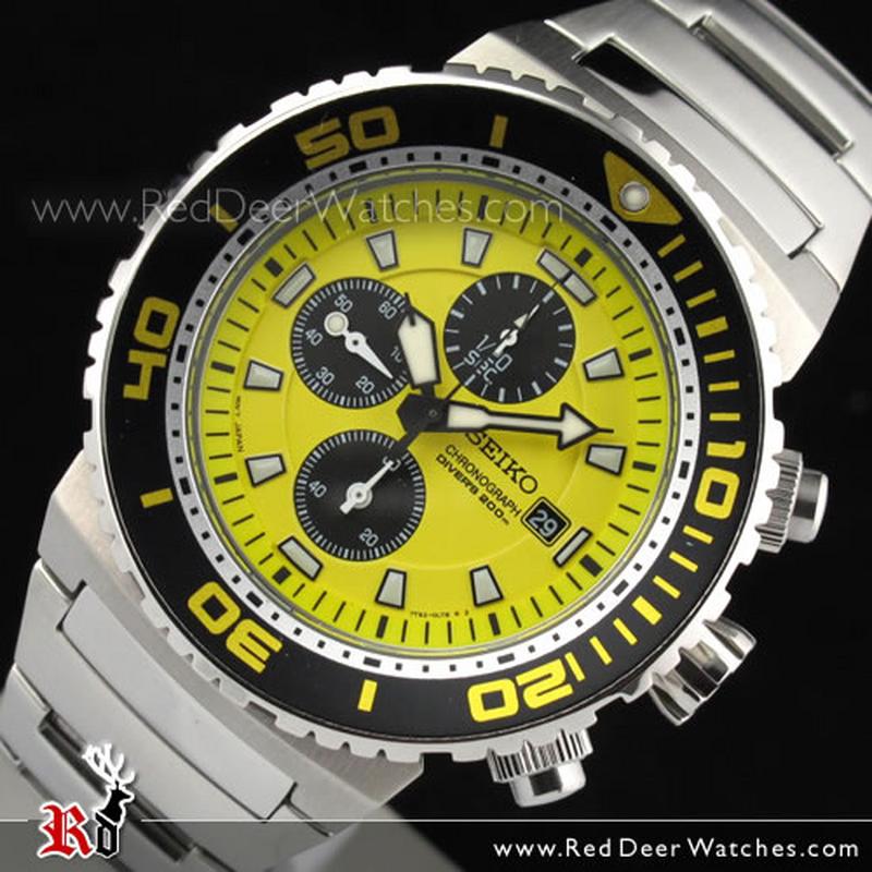 seiko chronograph yellow