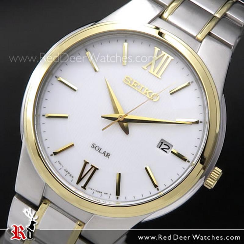 seiko men's solar dress watch