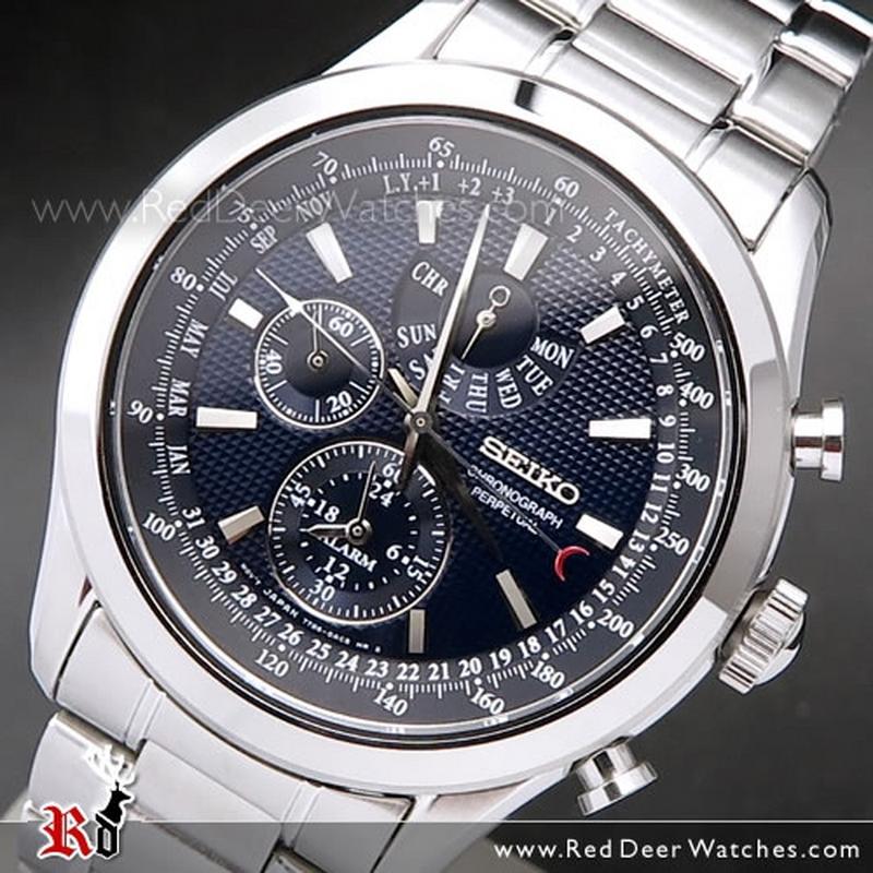 Seiko Chronograph Perpetual Blue Dial 